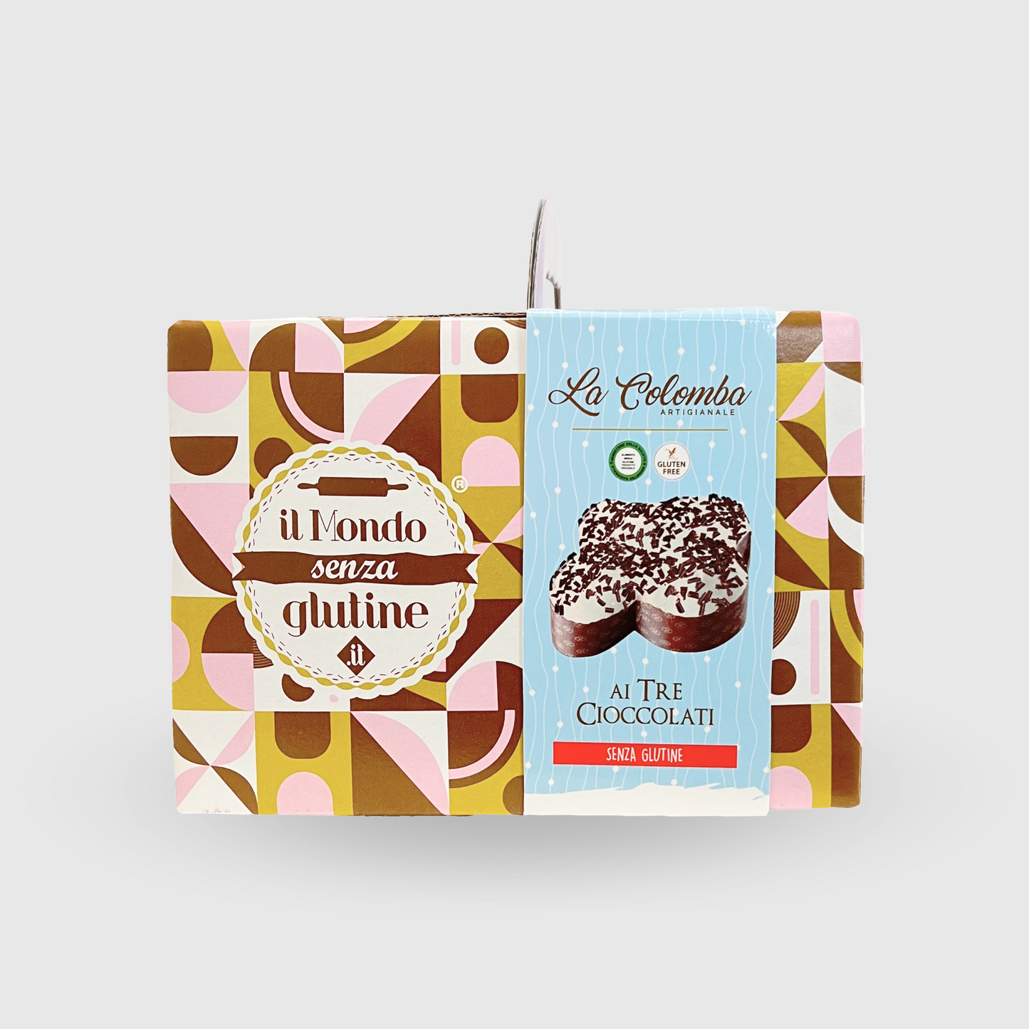 Colomba Artigianale ai Tre Cioccolati  Senza Glutine 500g