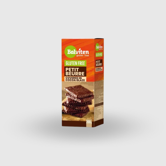 Biscotti Petit Beurre ricoperti di Cioccolato Senza Glutine 200g