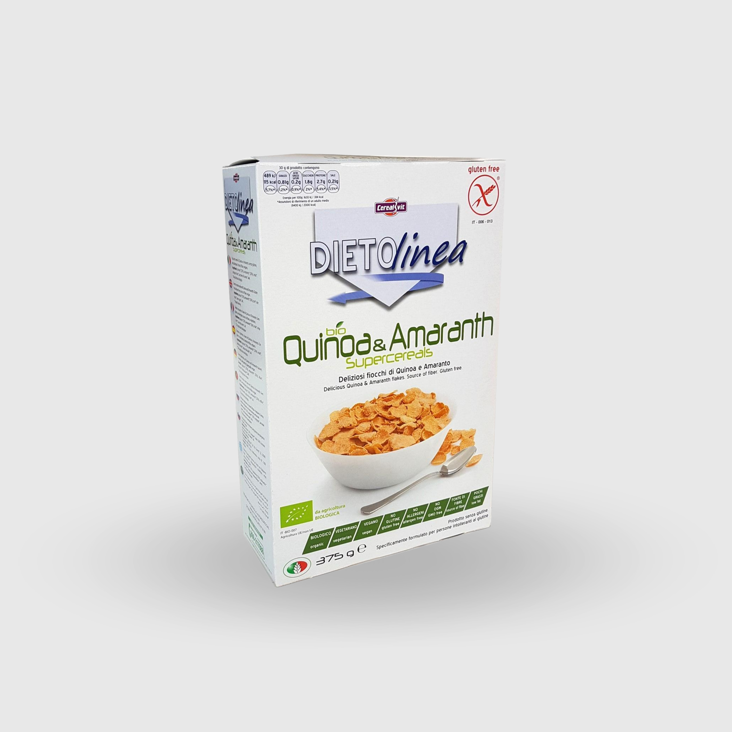 Cerealvit Cereali Bio Amaranto e Quinoa Senza Glutine 375g