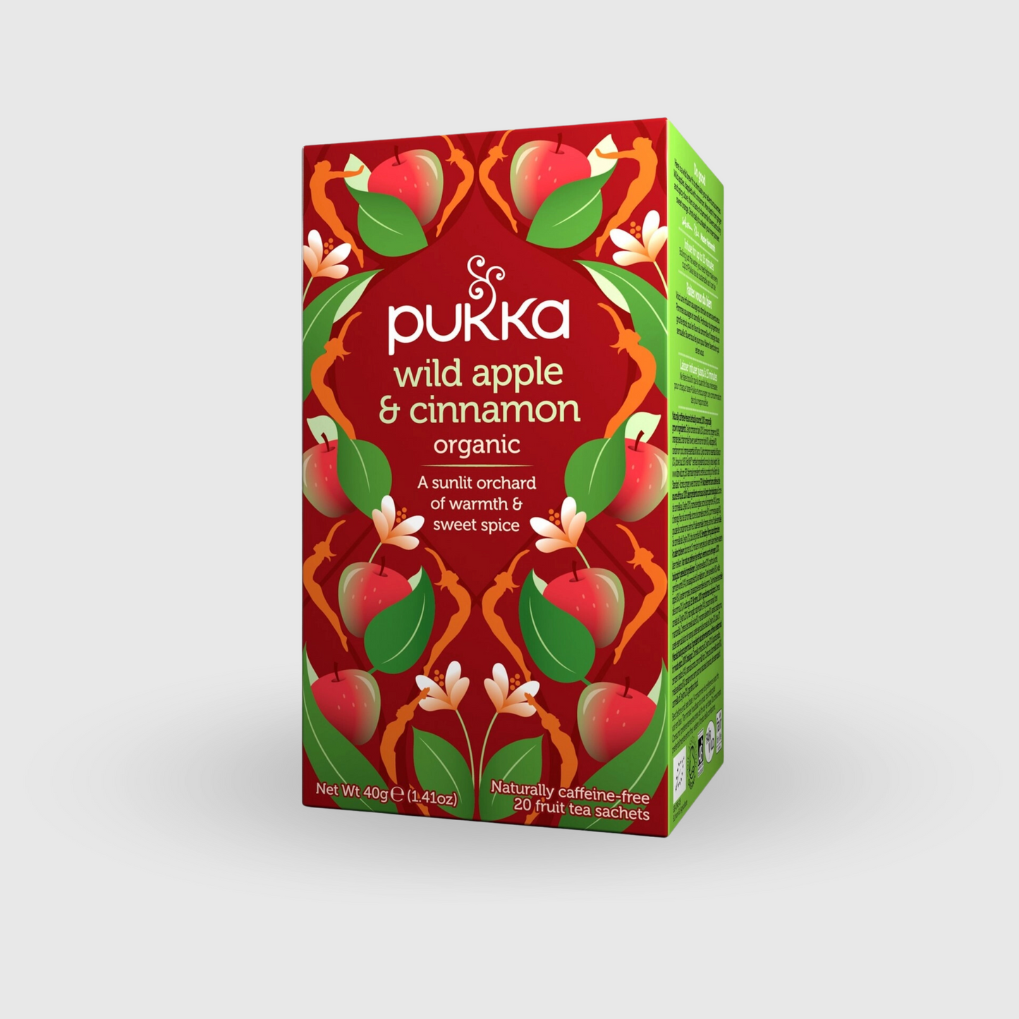 Pukka wild Apple Cinnamon herbal tea 